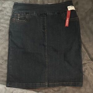 Women's Denim Skirt - Navy